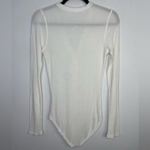 Free people Keep Your Cool Thermal waffle Knit Bodysuit - Picture 8 of 11